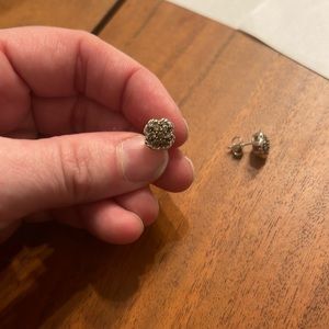 White gold and chocolate diamond earrings Levian